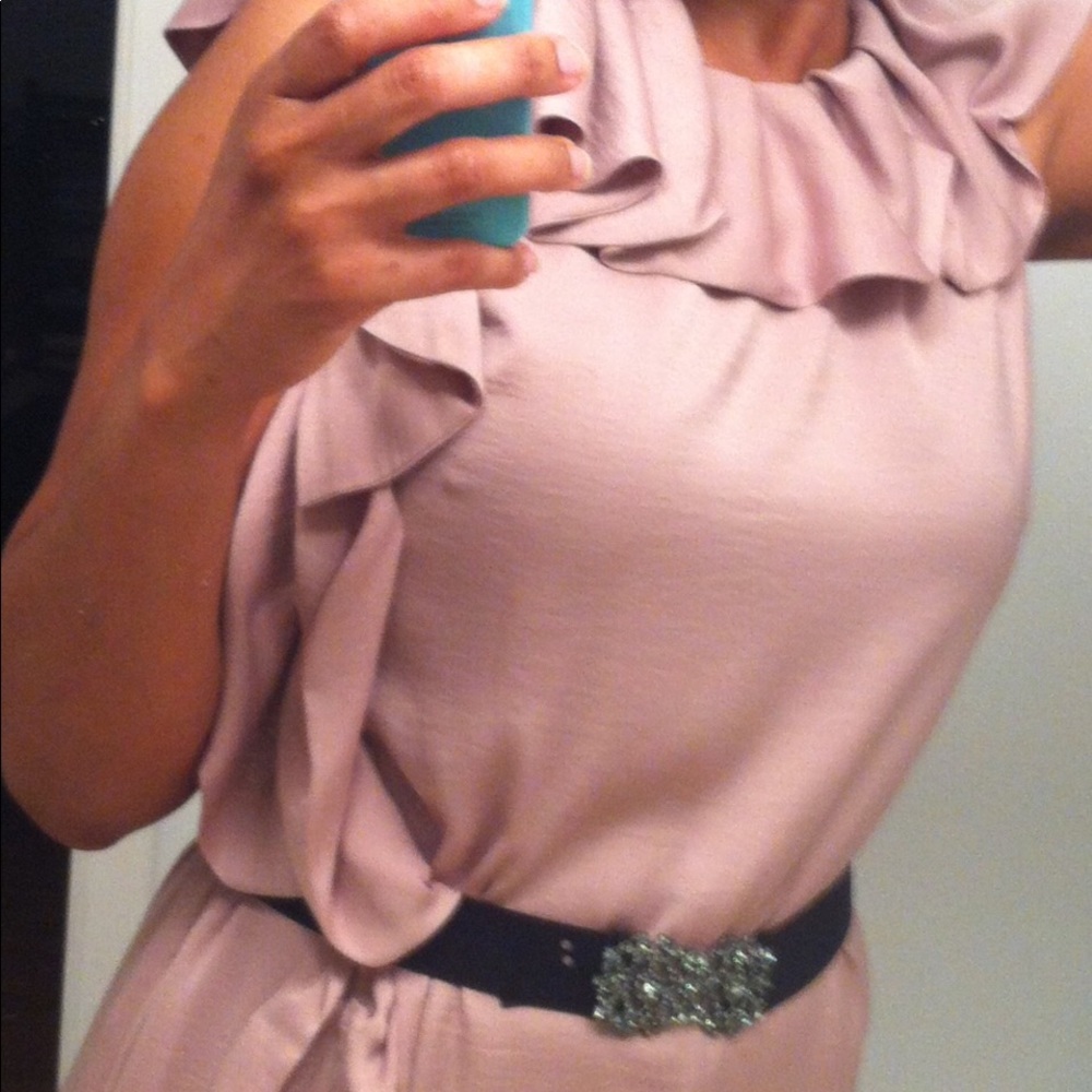 BCBG MaxMara Mauve floor length evening gown